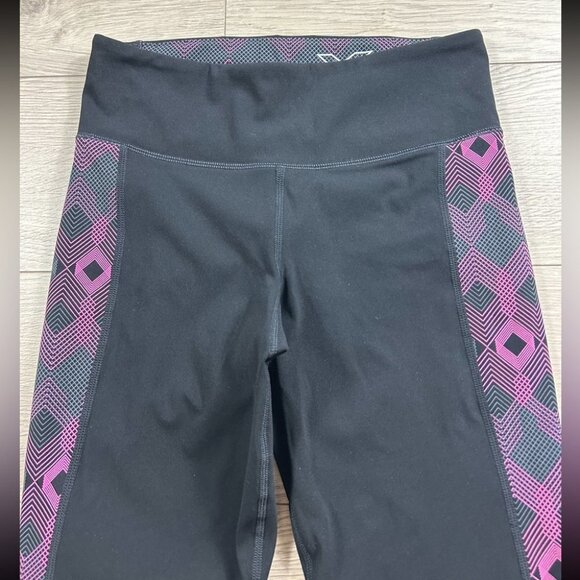 2XU Black Compression Legging Tights Pink Side Print - Picture 3 of 10